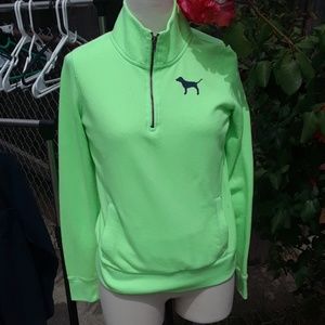 Vs pink half zip sweater